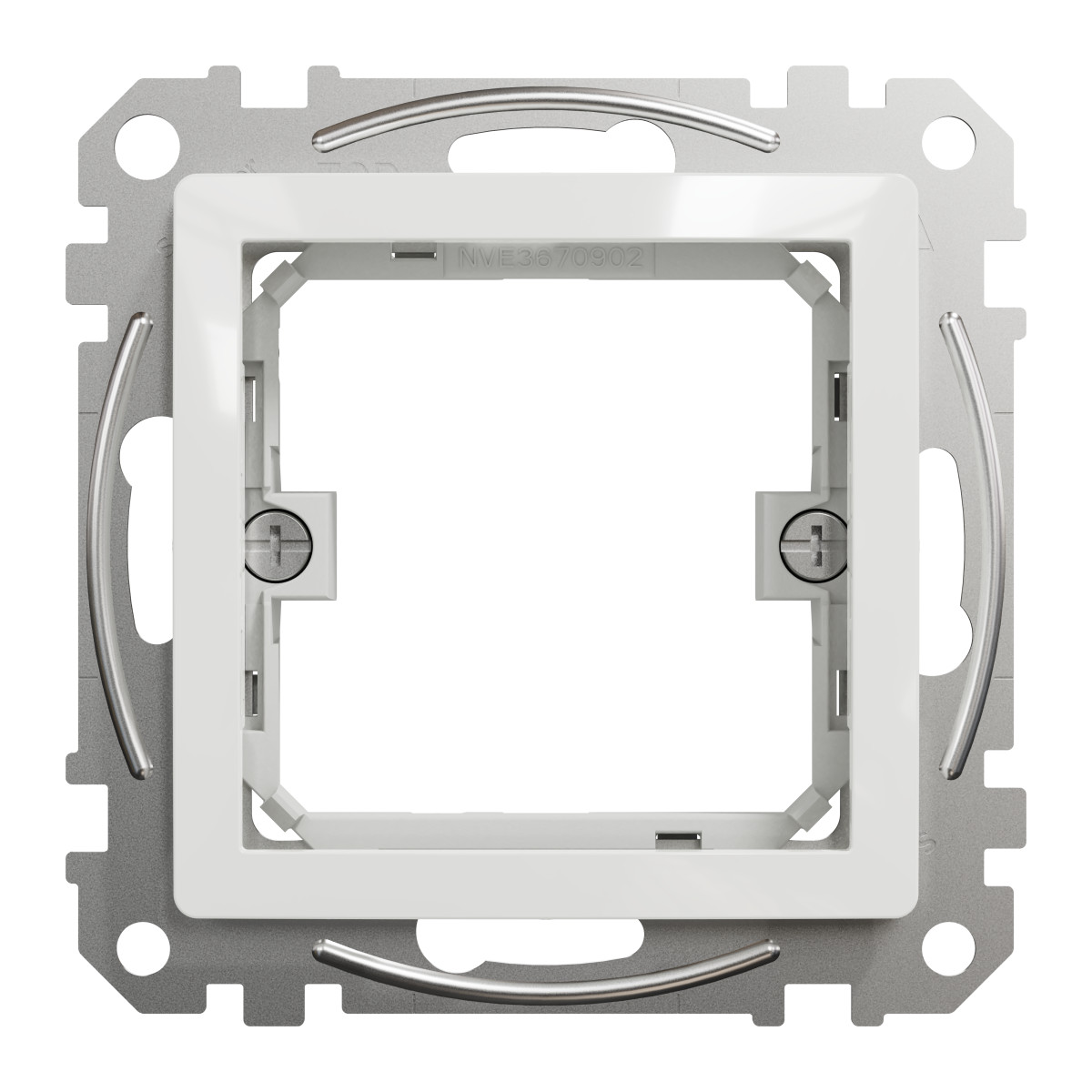 Адаптор Sedna Design & Elements 45х45 для Unica New, білий - Зображення shnider_SDD111905_IOP-front_WD20.jpg