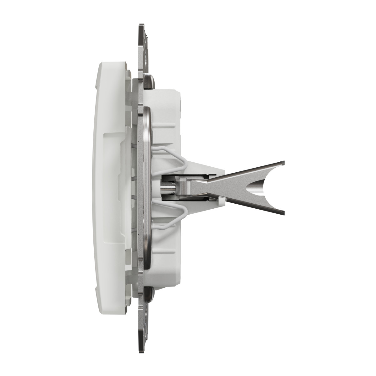 Адаптор Sedna Design & Elements 45х45 для Unica New, білий - Зображення shnider_SDD111905_IOP-right_WD20.jpg