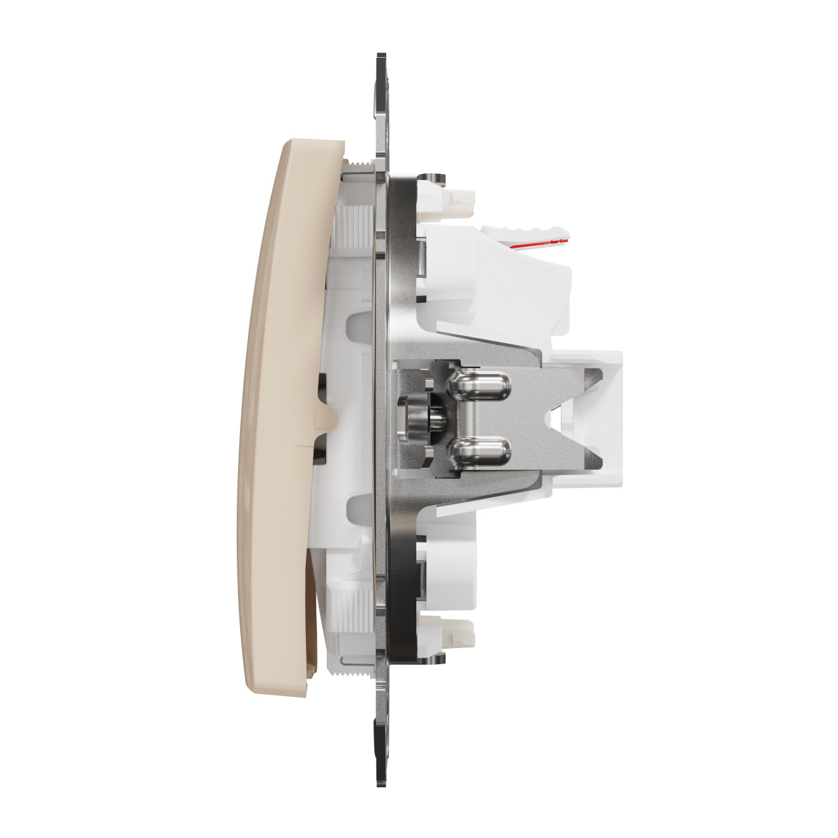 Двоклавішний вимикач з підсвіткою Бежевий Sedna Design - Зображення shnider_SDD112105L_IOP-R_WD.jpg