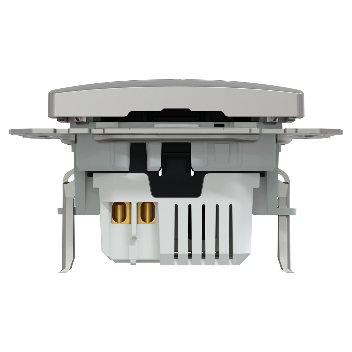 USB розетка, Sedna Design & Elements, тип A+C, 3 A, 21 Вт, алюміній - Зображення shnider_SDD113405_IOP-bot_CL.jpg