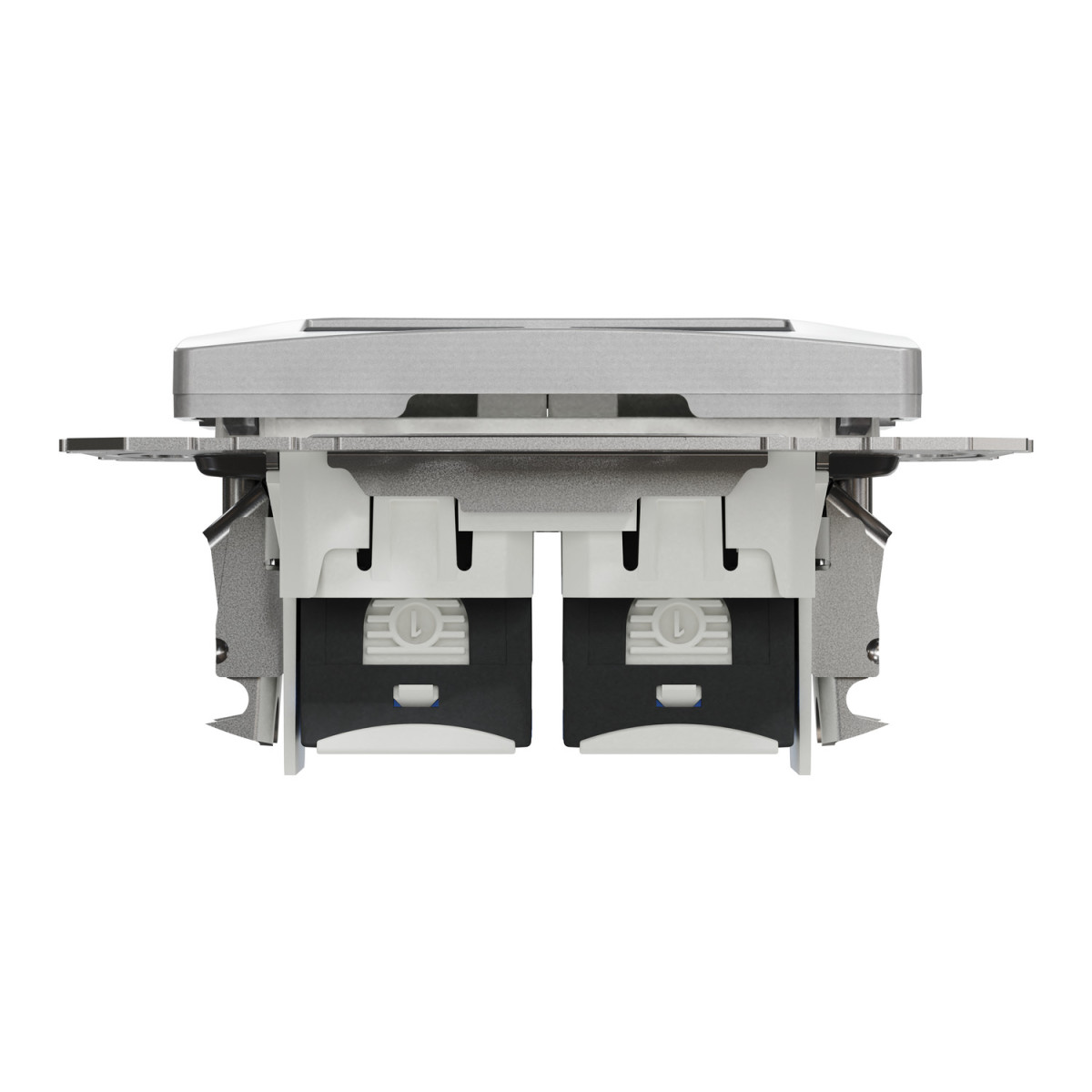 Data socket, Sedna Design & Elements, 2xRJ45 CAT6 UTP, PRO, aluminium - Зображення shnider_SDD113462_IOP-bot_CL.jpg