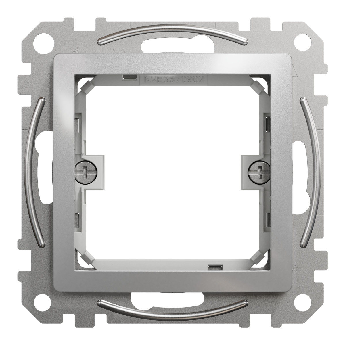 Адаптор Sedna Design & Elements 45х45 для Unica New, алюміній - Зображення shnider_SDD113905_IOP-front_WD20.jpg