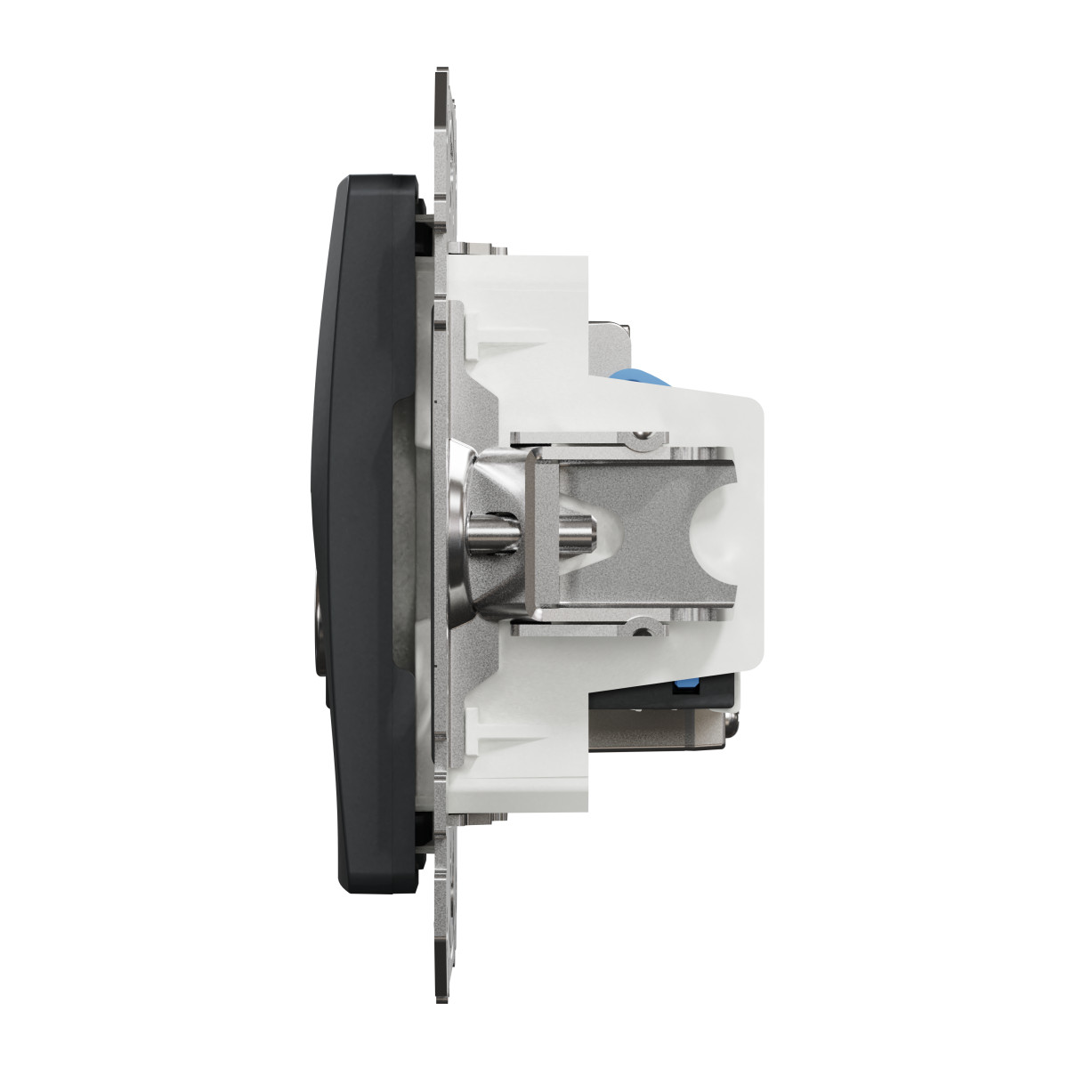 Розетка RJ45 категорія 6 UTP -TV Чорний Sedna Design - Зображення shnider_SDD114469T_IOP-R_CL.jpg