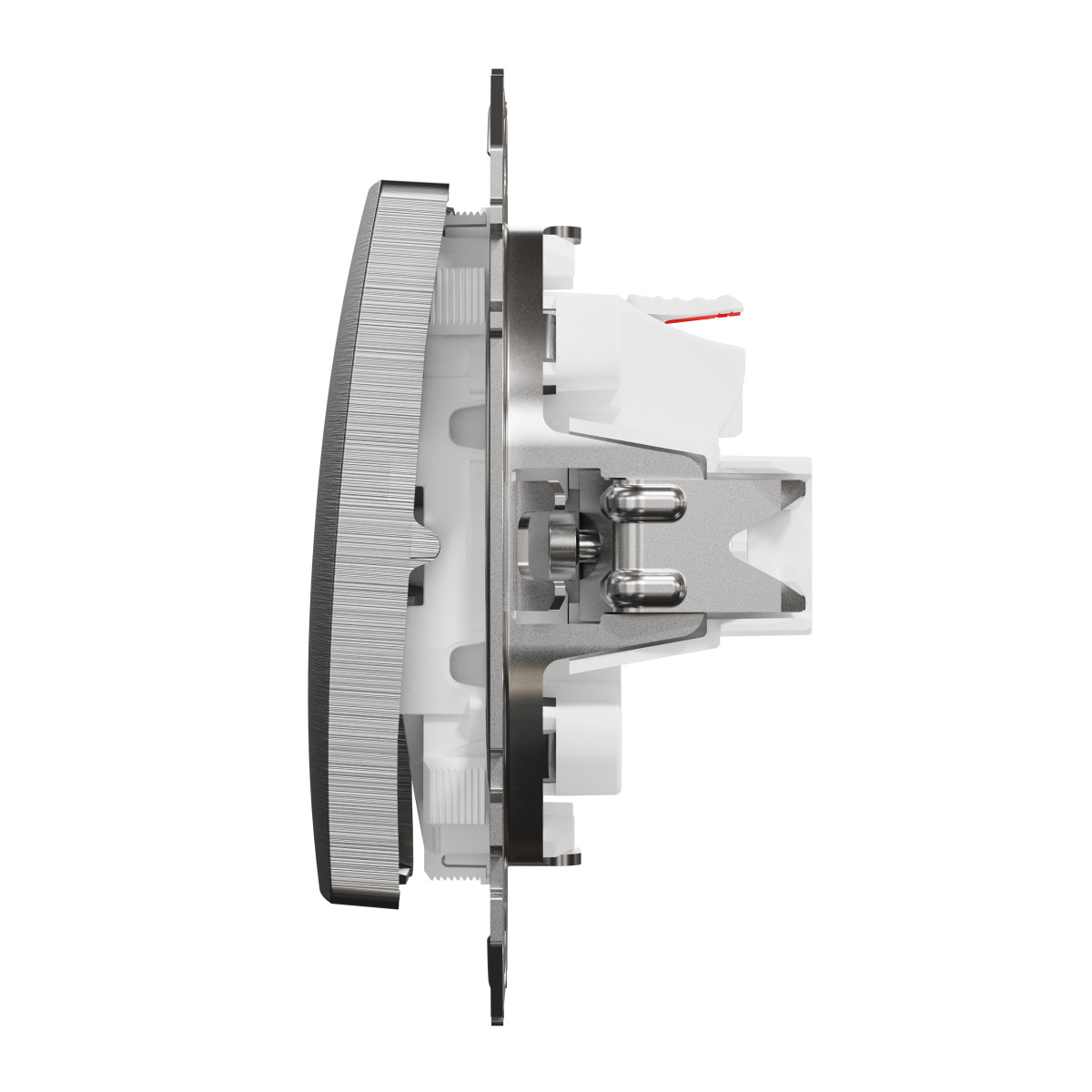 Одноклавішний вимикач  Матовий алюміній Sedna Elements - Зображення shnider_SDD170101_IOP-R_WD.jpg