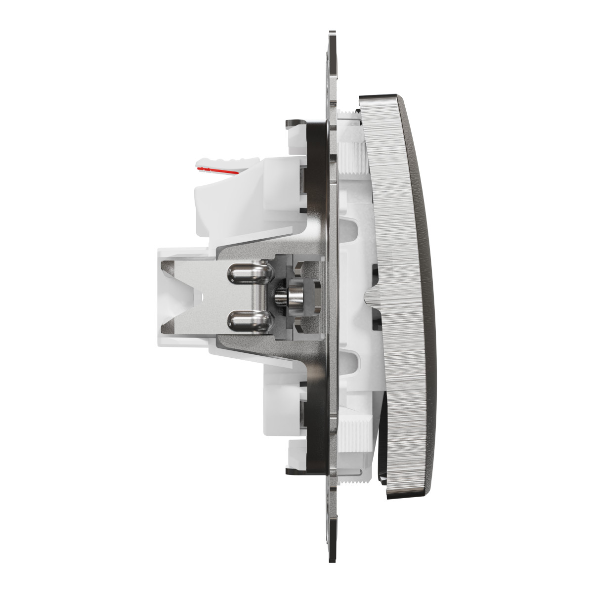 Двоклавішний вимикач Матовий алюміній Sedna Elements - Зображення shnider_SDD170105_IOP-L_CL.jpg