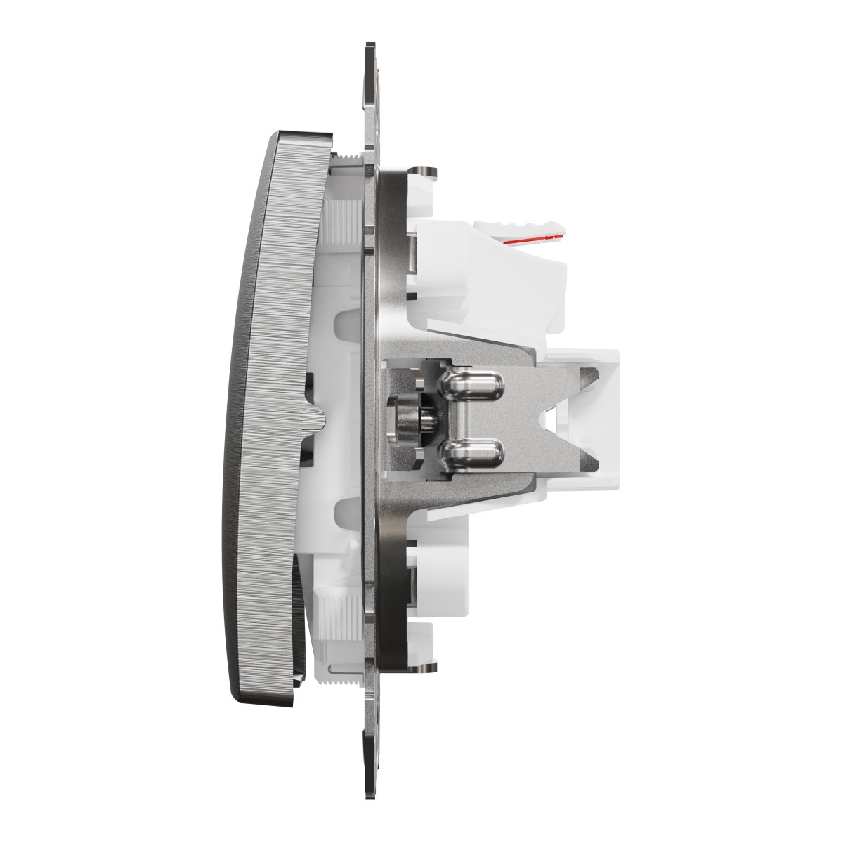 Двоклавішний вимикач Матовий алюміній Sedna Elements - Зображення shnider_SDD170105_IOP-R_CL.jpg