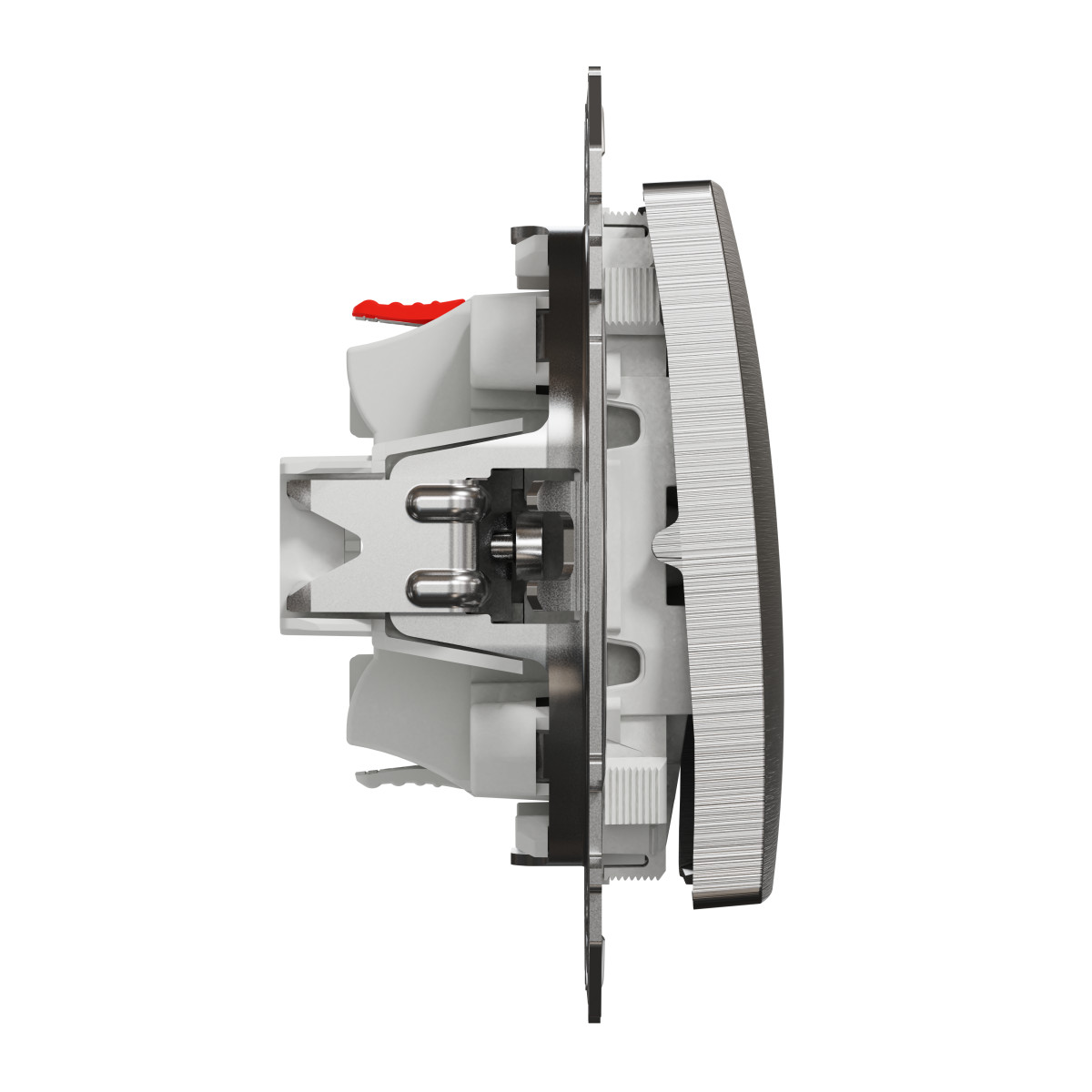 Одноклавішний перемикач  Матовий алюміній Sedna Elements - Зображення shnider_SDD170106_IOP-L_WD20.jpg