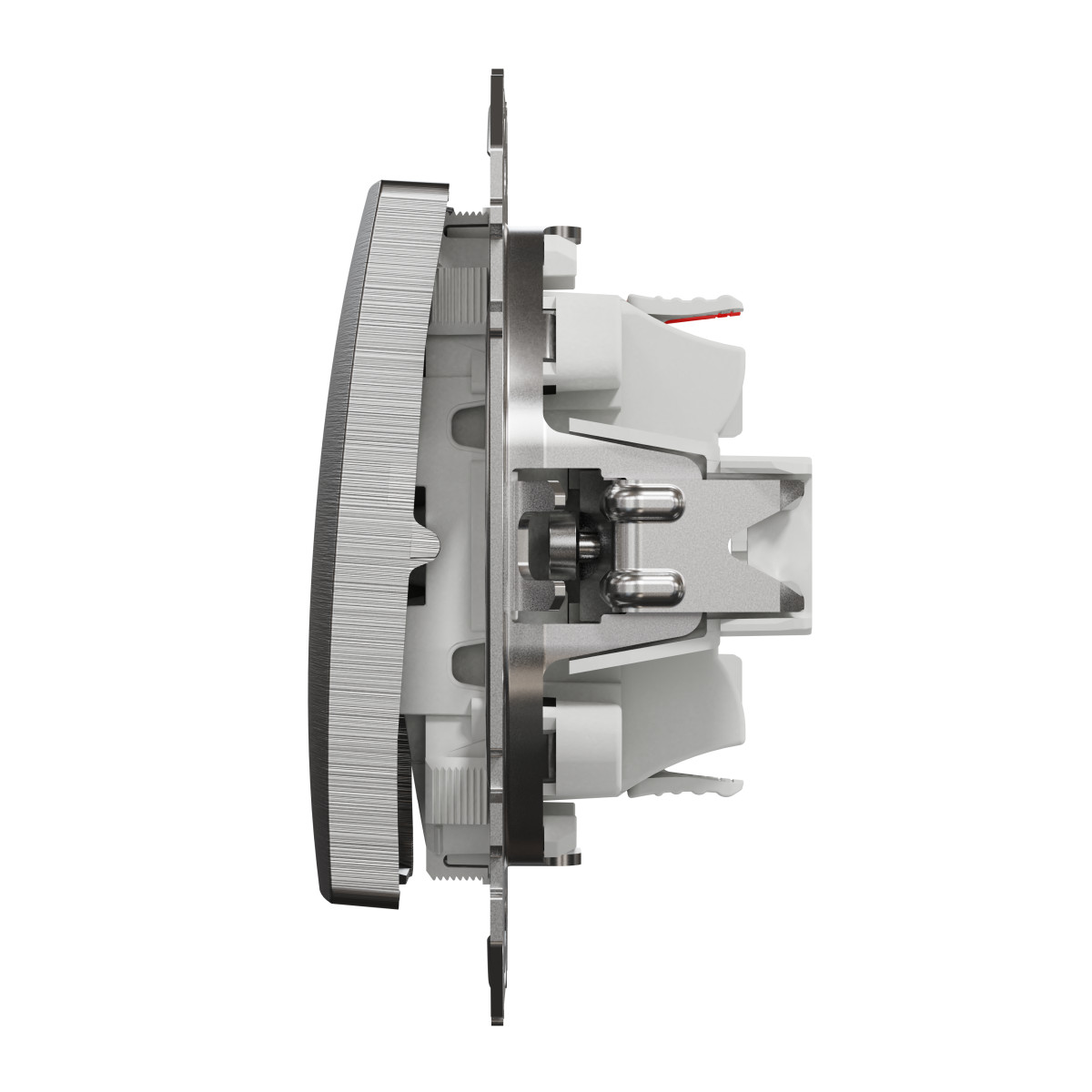 Одноклавішний перемикач  Матовий алюміній Sedna Elements - Зображення shnider_SDD170106_IOP-R_WD20.jpg
