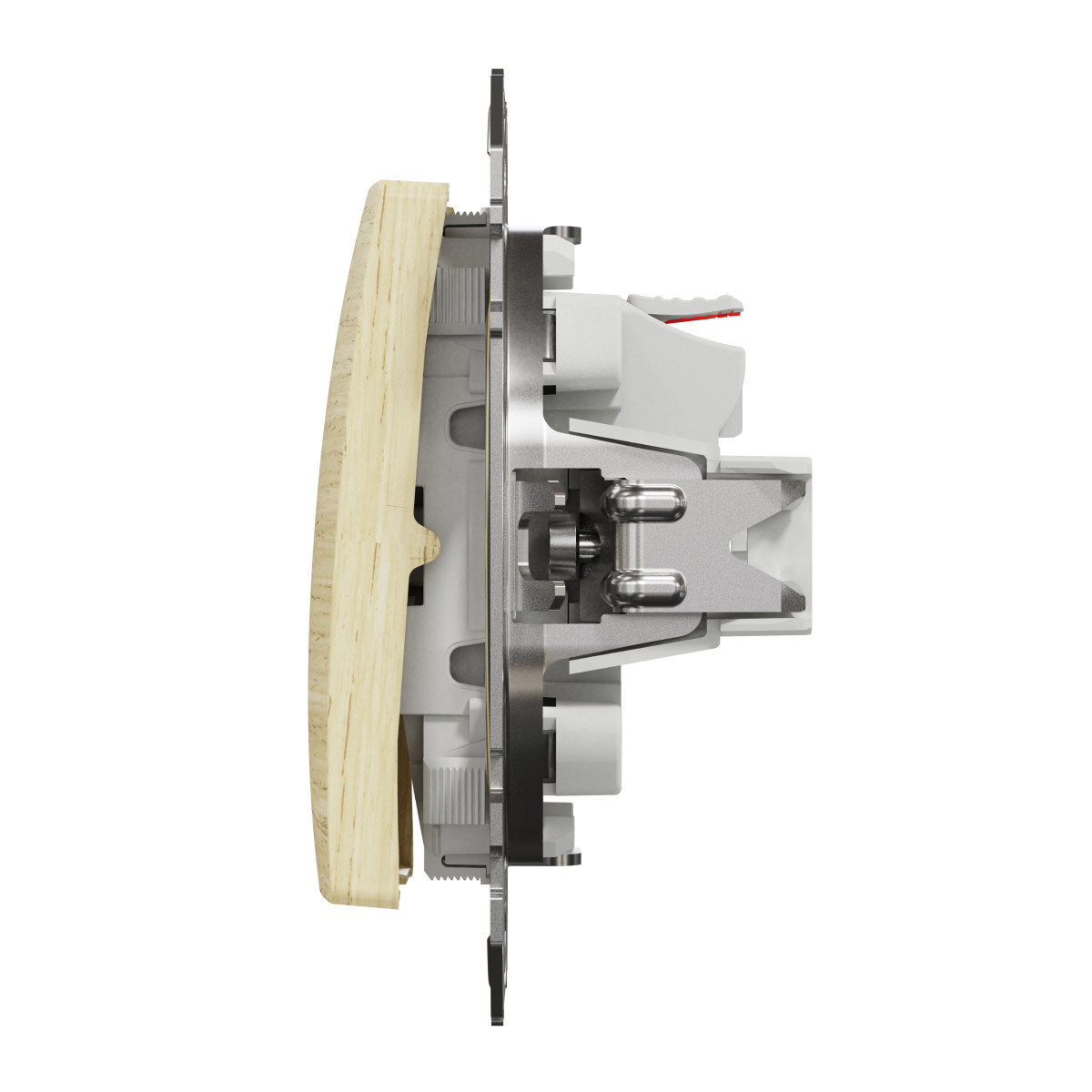 Одноклавішний вимикач Береза Sedna Elements - Зображення shnider_SDD180101_IOP-R_WD20.jpg