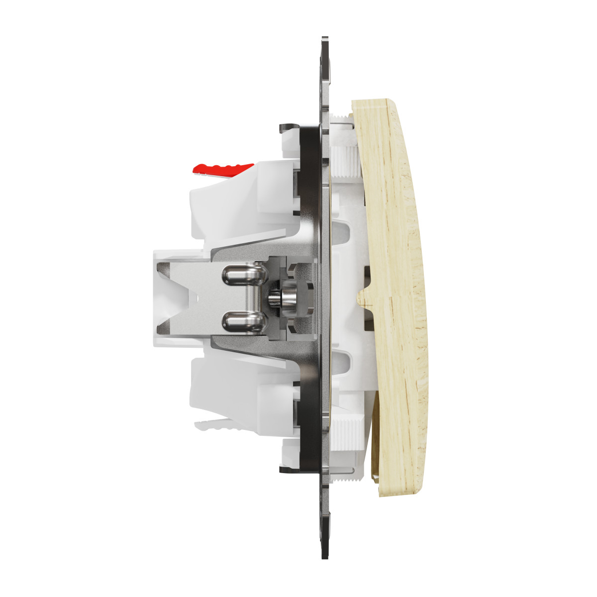 Одноклавішний перемикач Береза Sedna Elements - Зображення shnider_SDD180106_IOP-L_WD.jpg