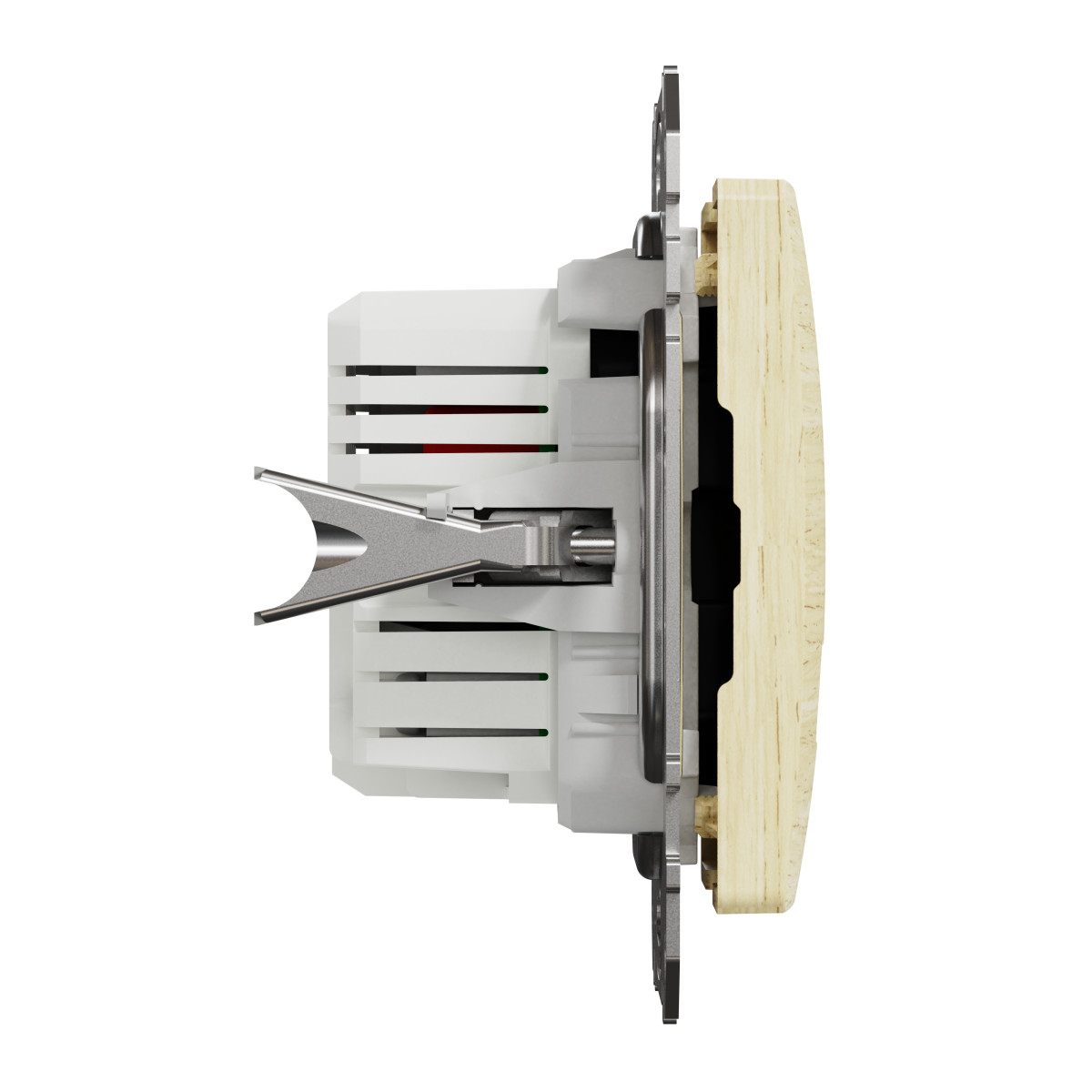 USB розетка A+A 2,1A Береза Sedna Elements - Зображення shnider_SDD180401_IOP-L_WD20.jpg