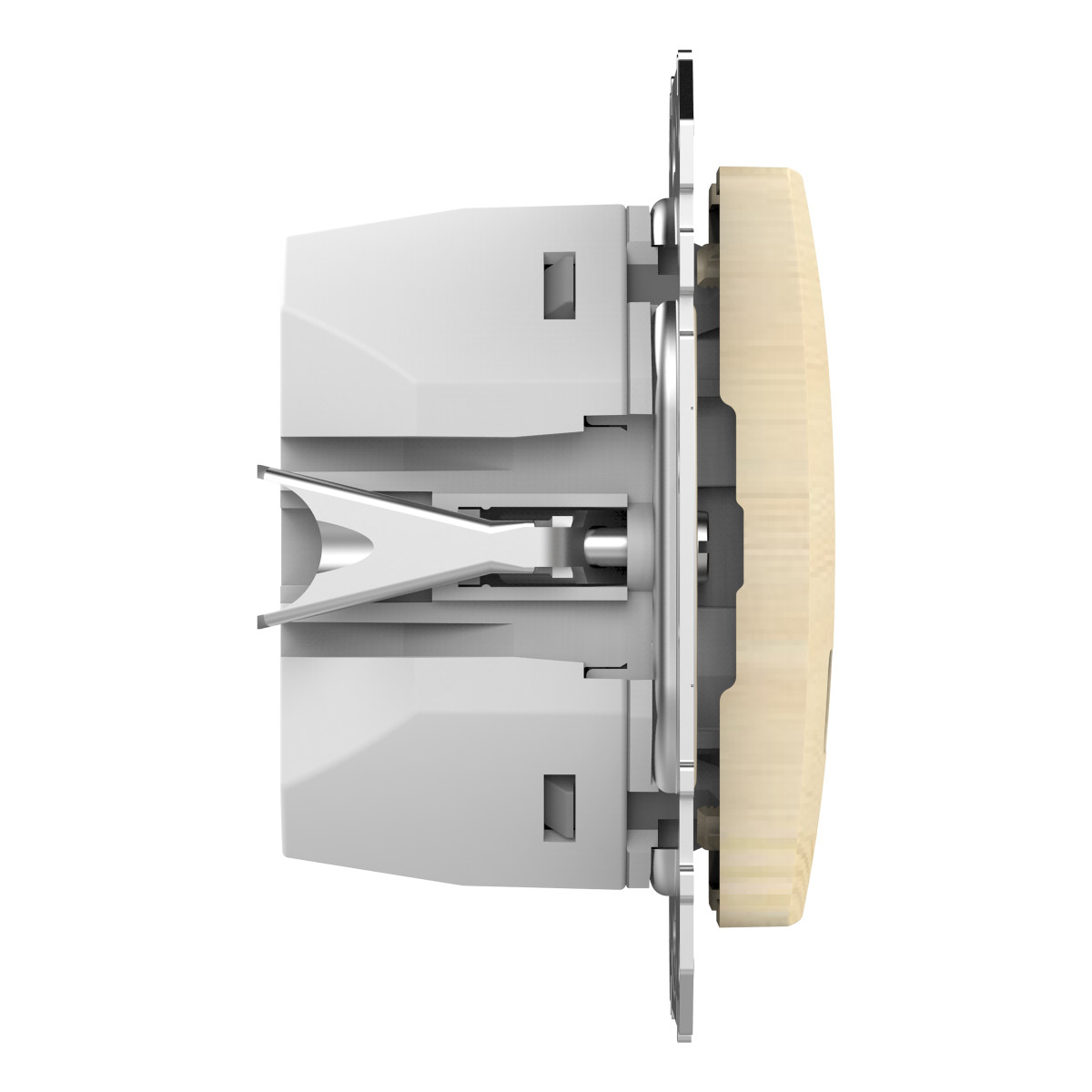 USB розетка A+C, 3 A, 45 Вт, Береза Sedna Elements - Зображення shnider_SDD180404_IOP_Left_CL.jpg