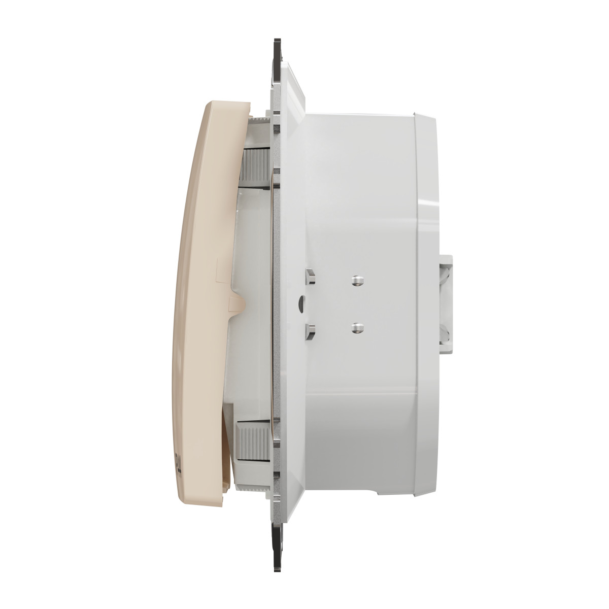 Одноклавішний вимикач, 10АX, IP44, бежевий, Sedna Design & Elements - Зображення shnider_SDD212101_IOP-R_WD20.jpg