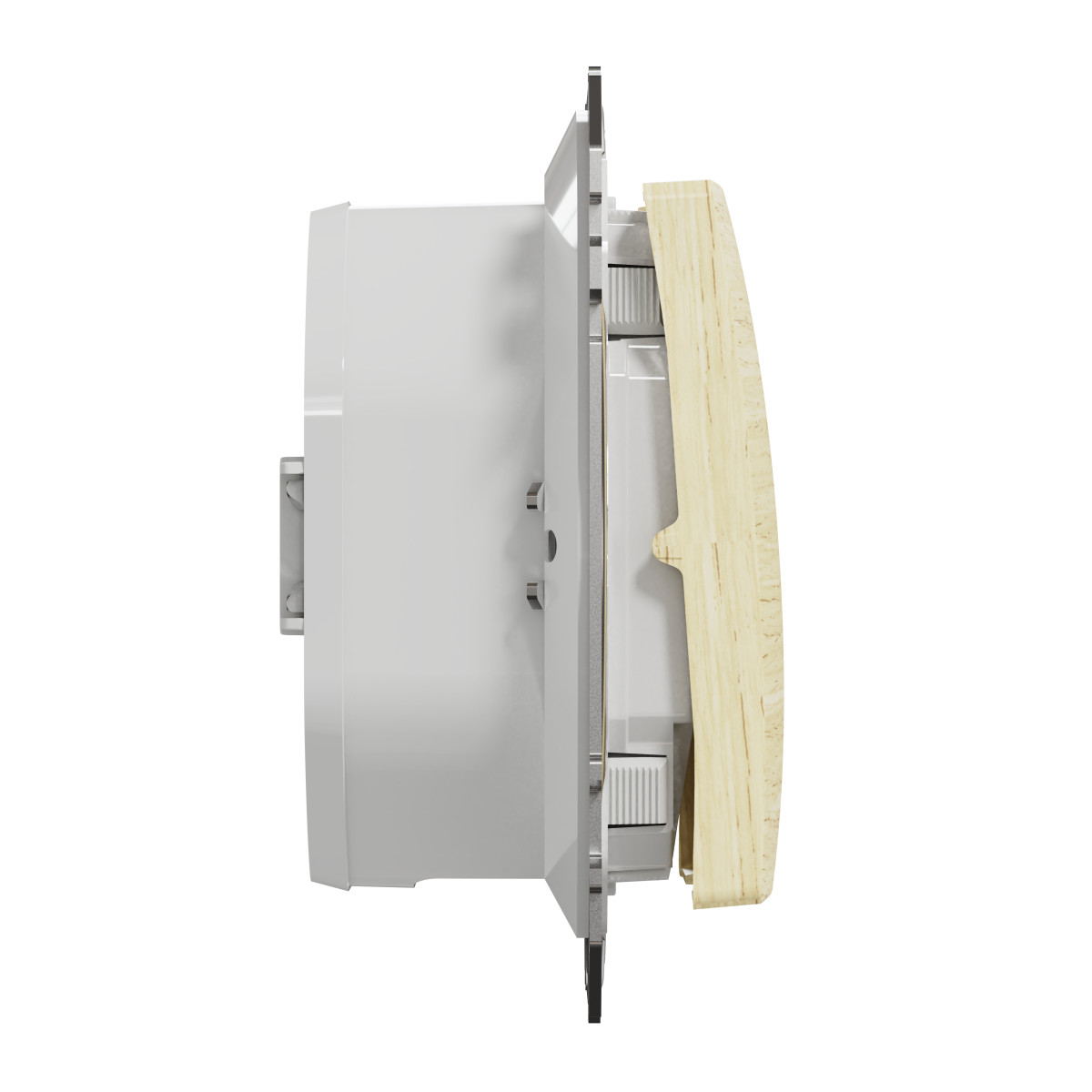 Одноклавішний перемикач 10 АХ, IP44, Береза Sedna Elements - Зображення shnider_SDD280106_IOP-L_WD20.jpg