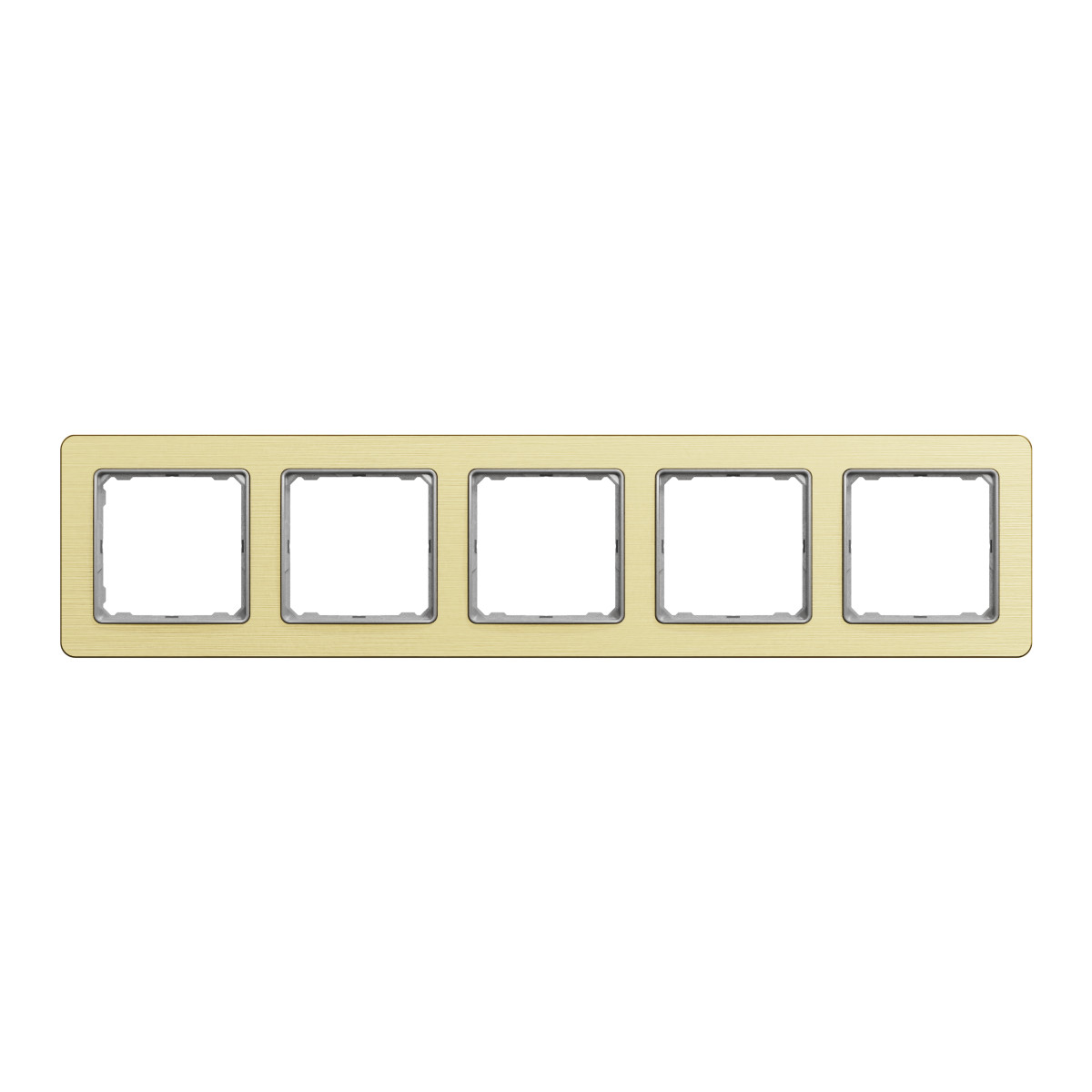 Рамка 5-постова  Матове золото Sedna Elements - Зображення shnider_SDD371805_IOP-front_WD20.jpg