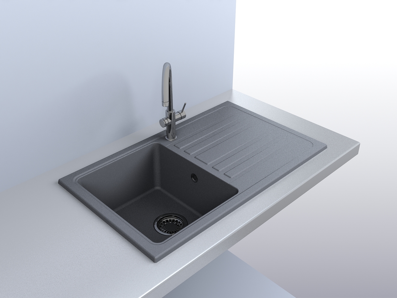 Кухонна мийка VERSAL Grey, MIRAGGIO - Зображення versal_g-1.jpg